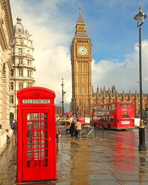 London Phone Box Painting By Numbers.png