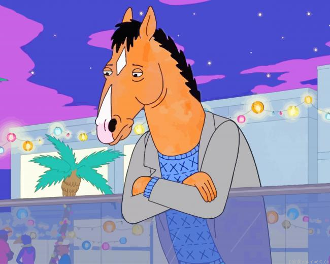 Lonely Bojack Horseman Animations Painting By Numberss.png