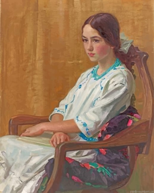 Lonely Girl Sorolla Painting By Numberss.png