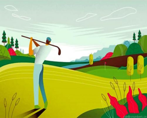 Lonely Golfer Painting By Numbers.png