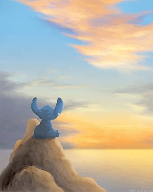 Lonely Stitch Cartoons Painting By Numbers.png