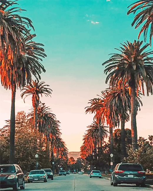 Los Angeles Sunset View Painting By Numberss.png