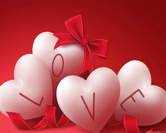 Love Hearts Valentine Painting By Numbers.png