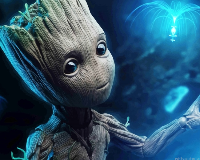Lovely Baby Groot Movies Painting By Numberss.png