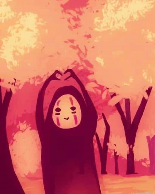 Lovely No Face Kaonashi Painting By Numberss.png