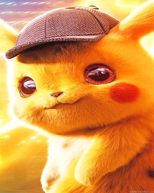 Lovely Pikachu Pokemon Painting By Numberss.png