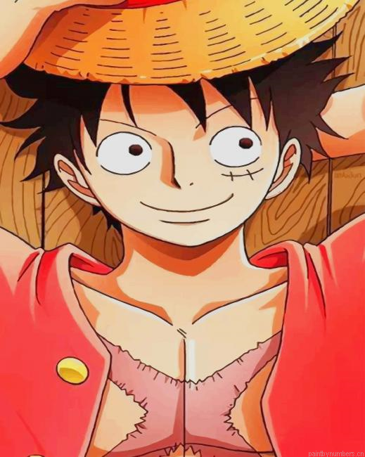 Luffy One Piece Animations Painting By Numberss.png
