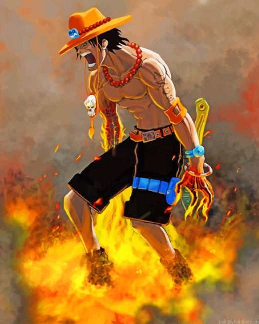 Luffy One Piece Painting By Numberss.png