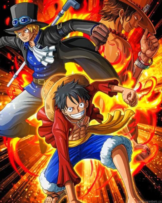 Luffy Sabo Ace Painting By Numberss.png