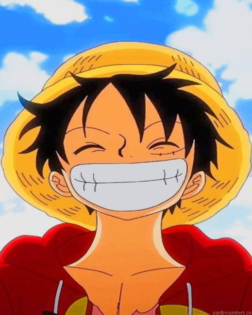 Luffy Smiling One Piece Animations Painting By Numberss.png