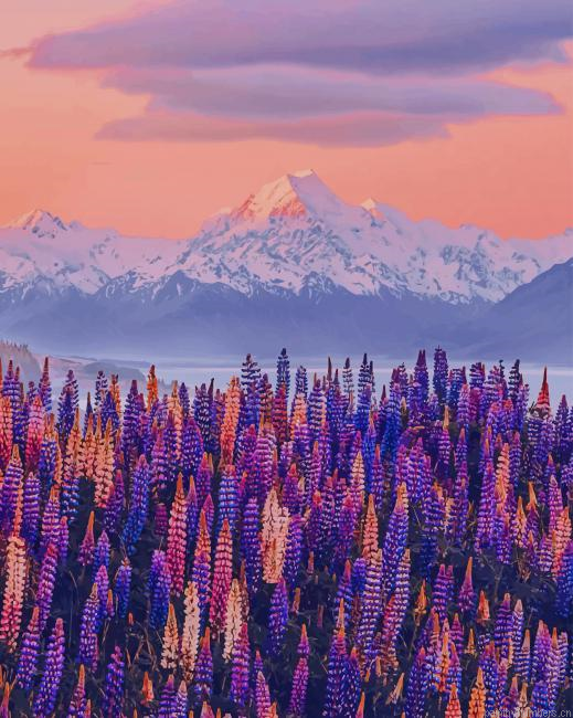 Lupine Season Landscapes Painting By Numberss.png
