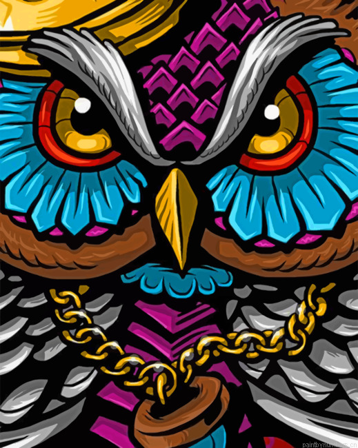 Mad Owl Painting By Numberss.png