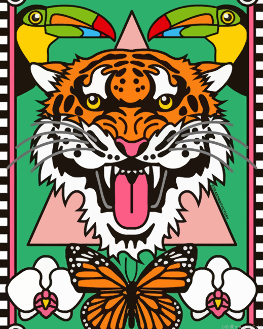 Mad Tiger Illustration Painting By Numbers.png