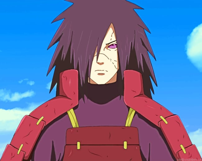 Madara Uchiha Anime Character Painting By Numberss.png
