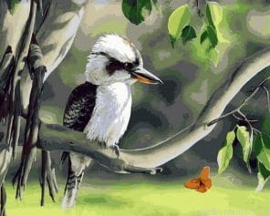 Magnolia Flower Bird Painting By Numbers.png