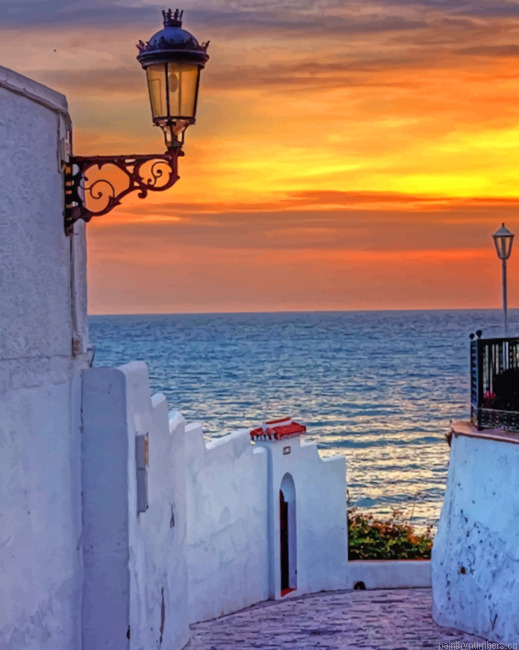 Malaga Spain Seascapes Painting By Numberss.png