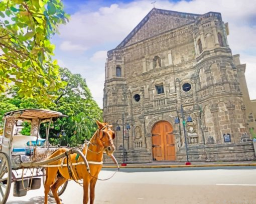 Malate Catholic Church Manila Painting By Numberss.png