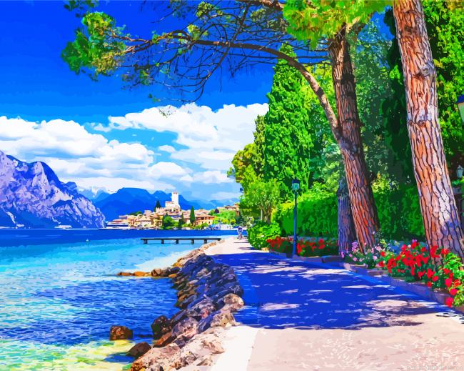 Malcesine Italy Painting By Numberss.png