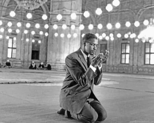Malcolm X Praying Painting By Numberss.png