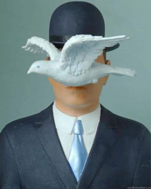 Man In A Bowler Hat Painting By Numberss.png