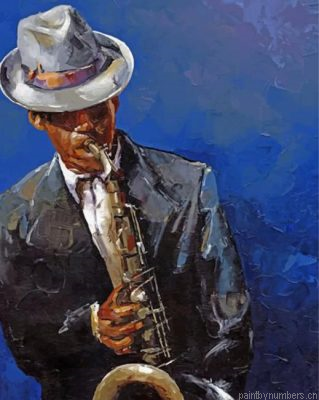 Man Playing Saxophone Painting By Numbers.png