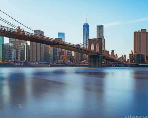 Manhattans Skyscrapers And Bridges Cities Painting By Numbers.png