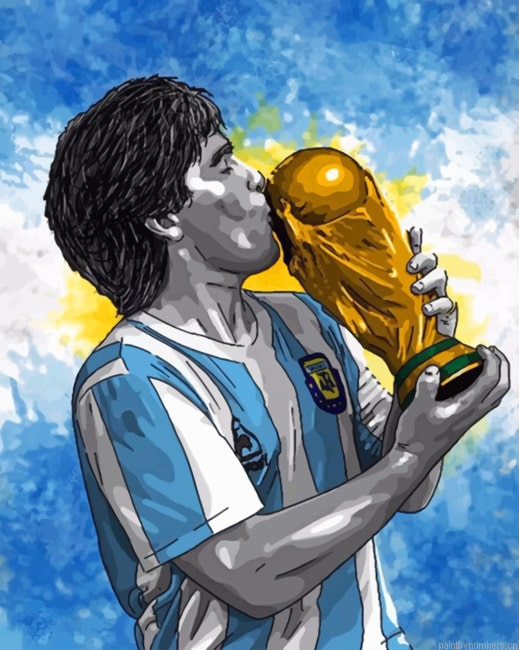 Maradona Argentina Painting By Numberss.png