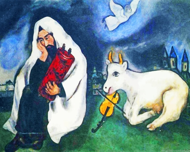 Marc Chagall Rabbi Painting By Numberss.png