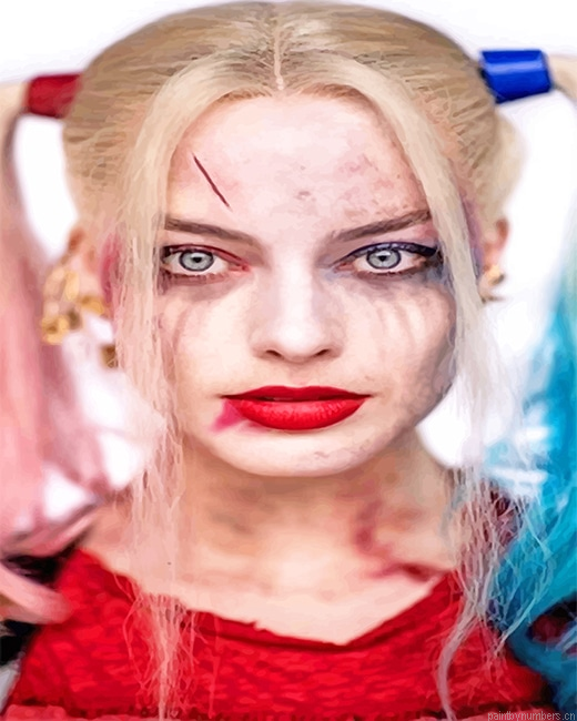 Margot Robbie Harley Quinn Suicide Squad Painting By Numberss.png