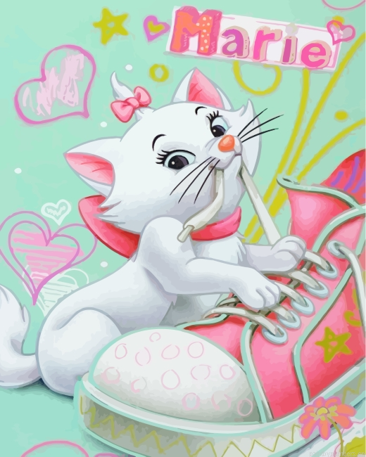 Marie The Cute Cat Painting By Numbers.png