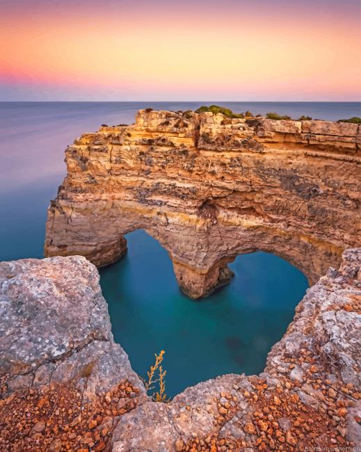 Marinha Beach Portugal Seascapes Painting By Numbers.png