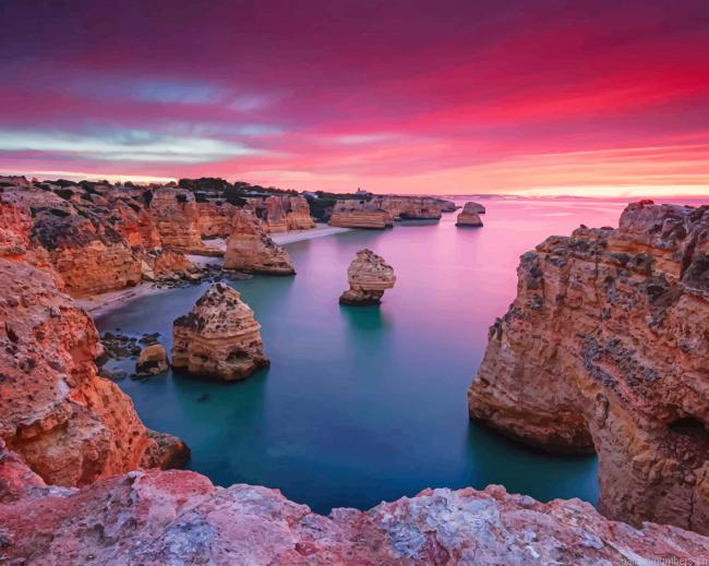 Marinha Beach Sunset Painting By Numbers.png