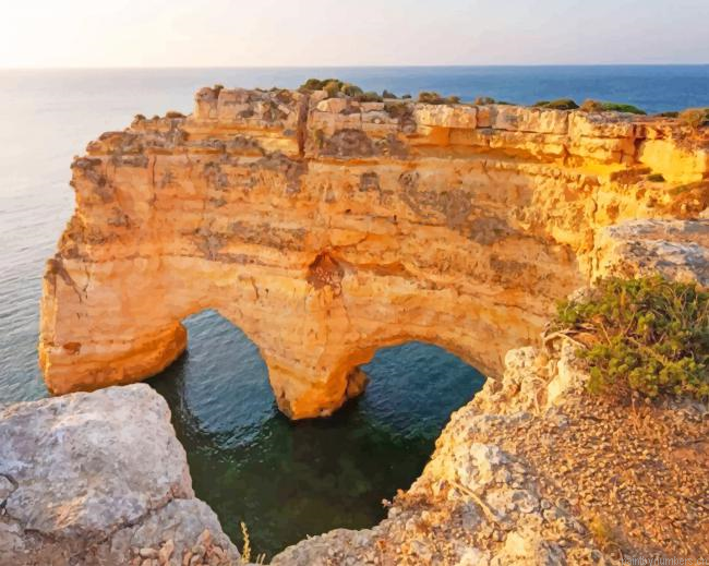 Marinha Heart Shape Portugal Seascapes Painting By Numbers.png
