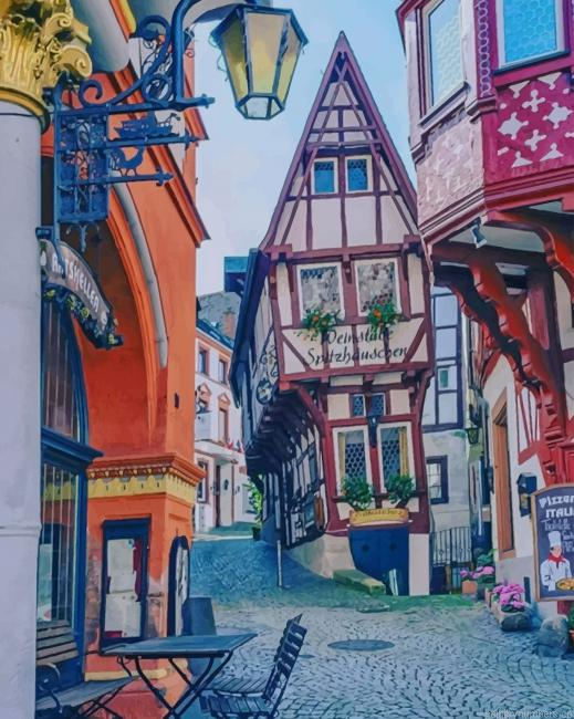 Market Square In Germany Cities Painting By Numberss.png
