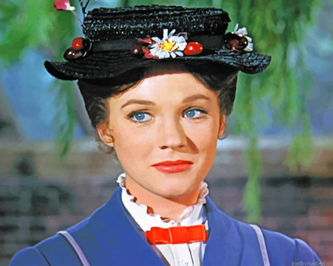 Mary Poppins Julie Andrews Painting By Numberss.png