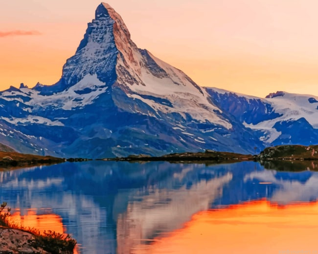 Matterhorn Mountain Landscapes Painting By Numberss.png