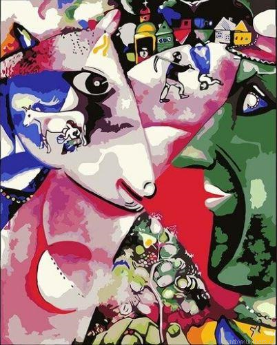 Me And My Village Marc Chagall Abstracts Painting By Numberss.png