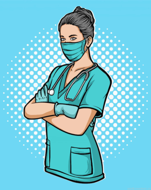 Medical Nurse Illustration Painting By Numbers.png