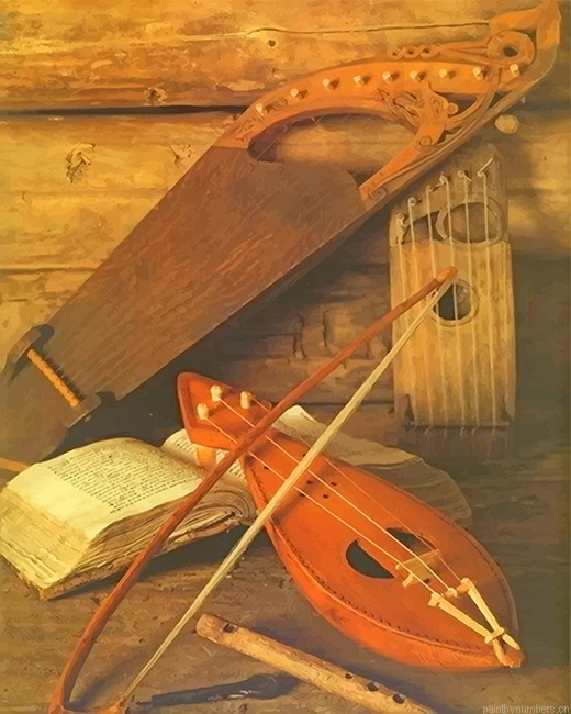Medieval Bard Instrument Painting By Numberss.png