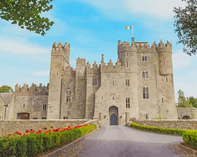 Medieval Castle In Ireland Painting By Numberss.png