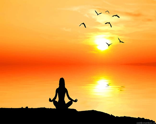 Meditation Silhouette Painting By Numberss.png