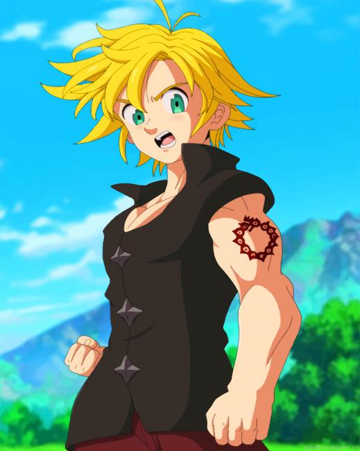 Meliodas X Reader Nanatsu No Taizai Painting By Numberss.png