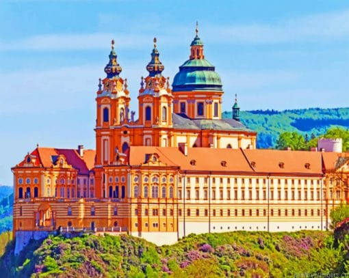Melk Abbey Buildings Painting By Numberss.png