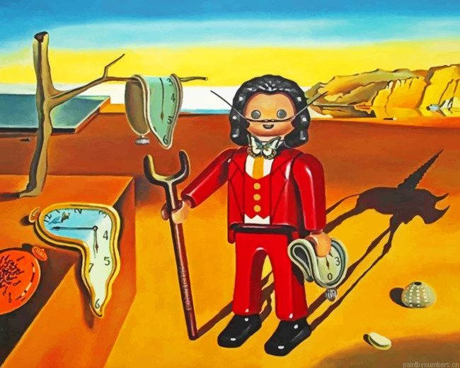 Melting Clock Salvador Dali Painting By Numbers.png