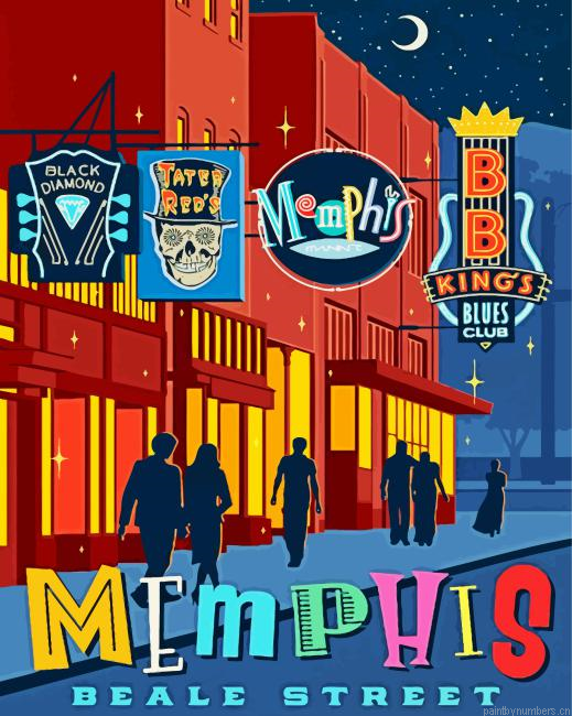 Memphis Beale Street Painting By Numberss.png