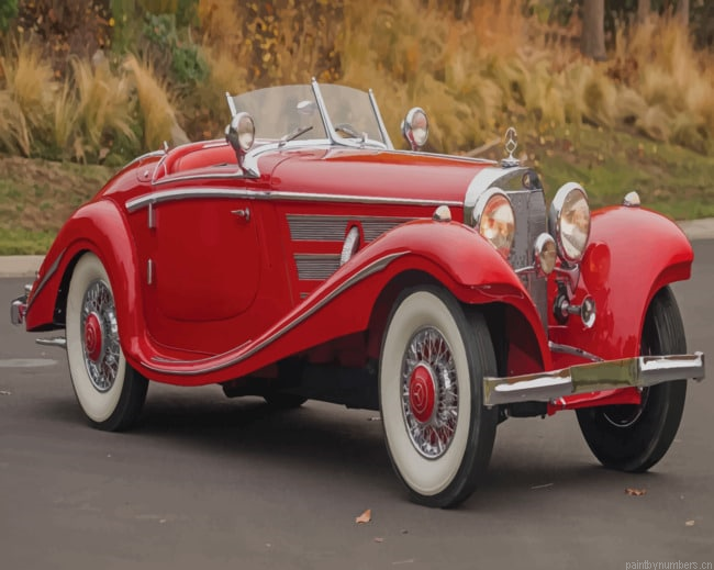 Mercedes Benz Special Roadster Cars Painting By Numberss.png