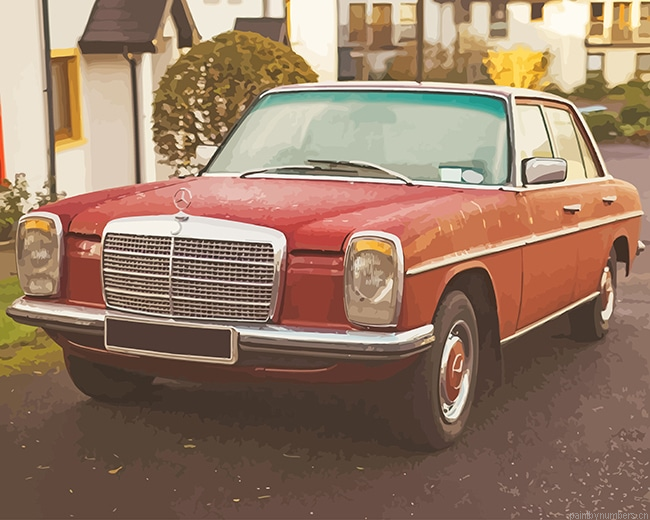 Mercedes Benz W114 Cars Painting By Numberss.png