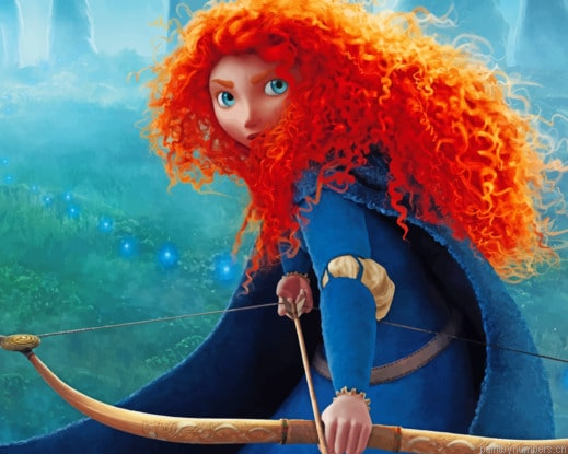 Merida Brave Cartoon Hero Painting By Numberss.png