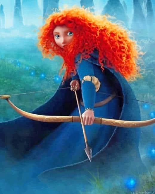 Merida Disney Princess Animations Painting By Numbers.png