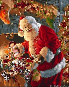 Merry Christmas Crazy Santa People Painting By Numberss.png